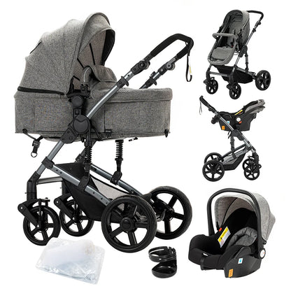 Poussette bébé 3 en 1 poussette bébé poussette légère landau bébé voyage poussette voiture pour nouveau-né bébé chariot poussettes pliantes