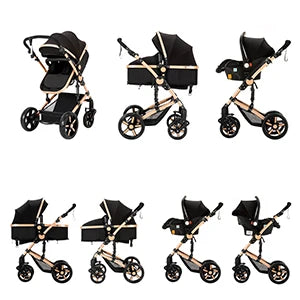 Poussette bébé 3 en 1 poussette bébé poussette légère landau bébé voyage poussette voiture pour nouveau-né bébé chariot poussettes pliantes