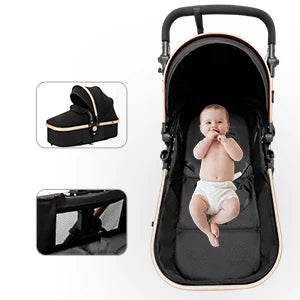 Poussette bébé 3 en 1 poussette bébé poussette légère landau bébé voyage poussette voiture pour nouveau-né bébé chariot poussettes pliantes