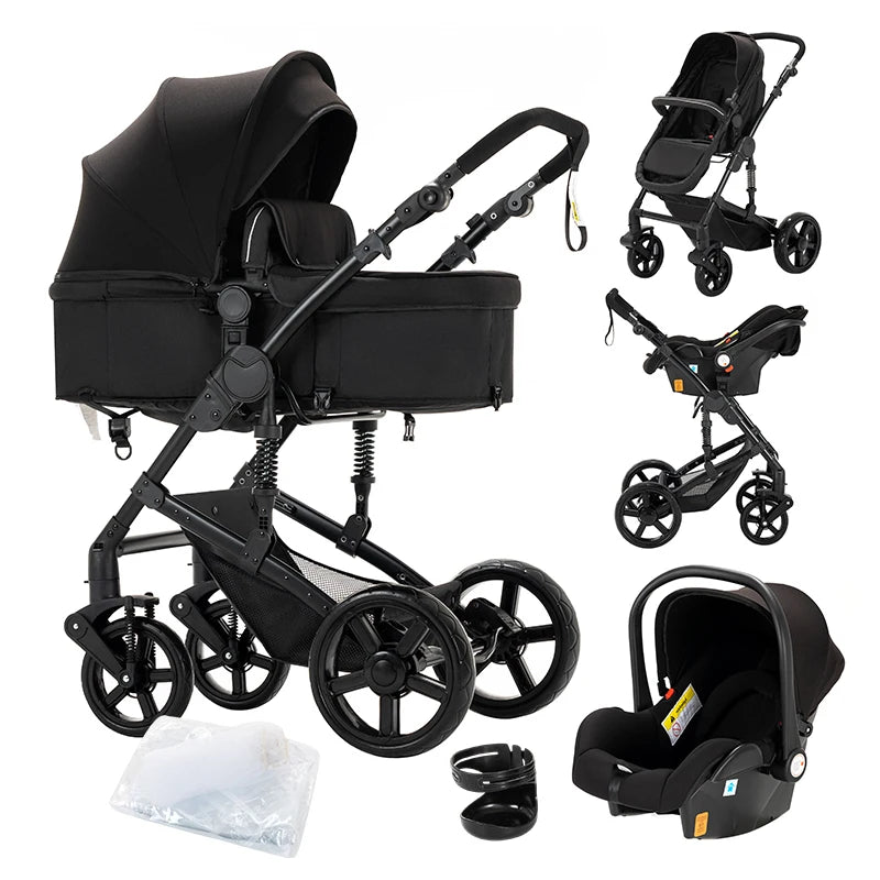 Poussette bébé 3 en 1 poussette bébé poussette légère landau bébé voyage poussette voiture pour nouveau-né bébé chariot poussettes pliantes